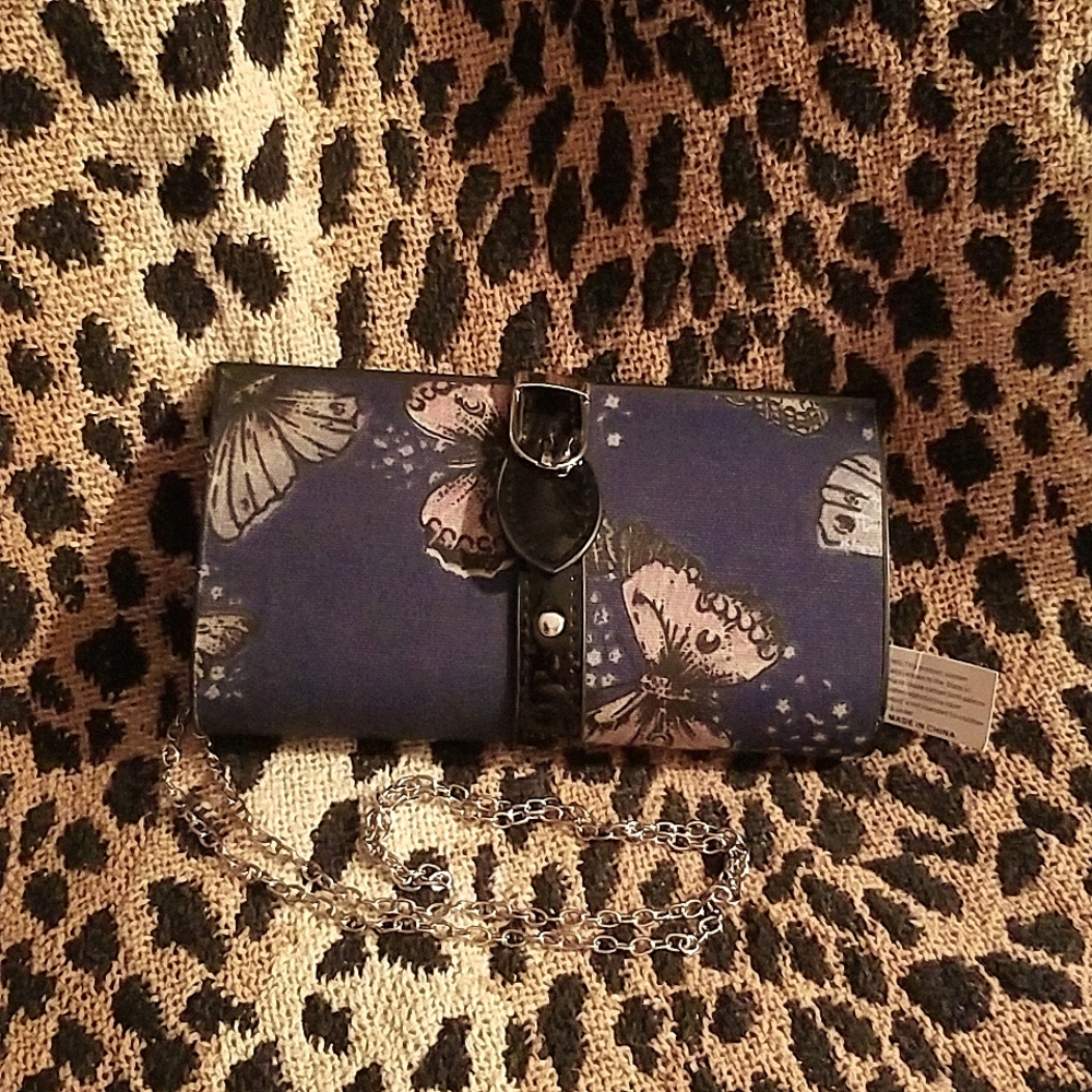 Fashion Cloth Butterfly Clutch with straps